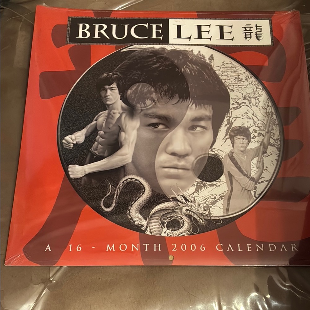 2006 16-month Bruce Lee Red & Black Calendar